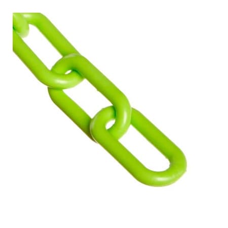 Gec Mr. Chain Plastic Chain, 1in Link, 25'L, HDPE, Safety Green 10014-25